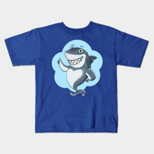 Smiling Shark Gives a Thumbsup Kids T-Shirt